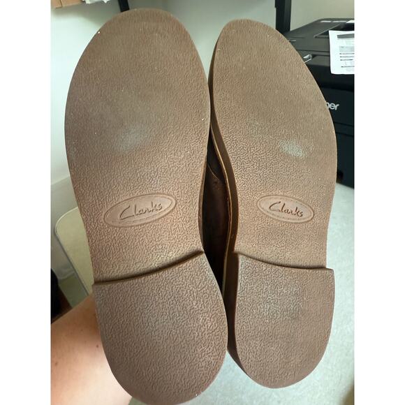 Clarks Chukka Desert Boots Brown Leather Men's 9.5 Great condition! - Picture 3 of 6